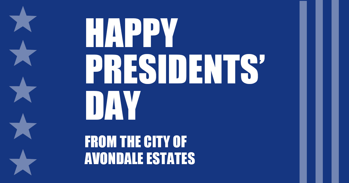 Happy Presidents Day from the City of Avondale Estates