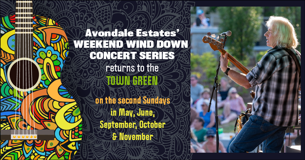 Weekend Wind Down Concert Series on the Town Green, second Sundays in May, June, Sept., Oct. , Nov.
