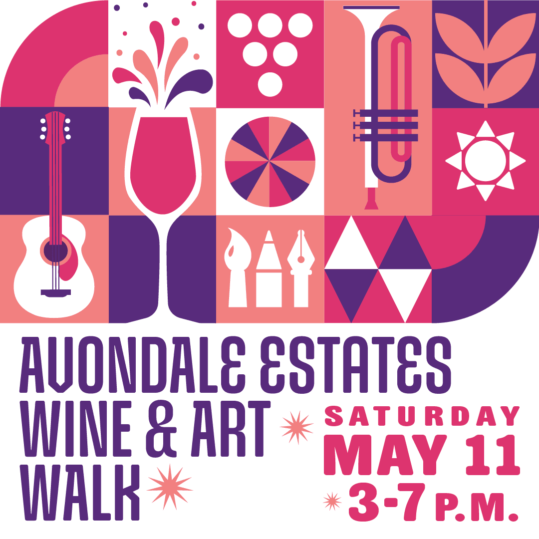 Avondale Estates Wine and Art Walk 2024 IG Post